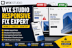 fix wix studio responsive issues, mobile and tablet layouts