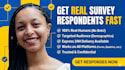 get real respondents for your academic research