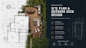design architectural site plan, deck patio, and permit drawing set