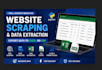 scrape websites and export data to excel or CSV