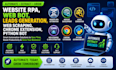 do website rpa,web bot,leads generation,web scraping,chrome extension,python bot