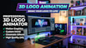 create 3d custom logo animation