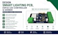 design smart lighting pcb, esp32 led controller and gerber files
