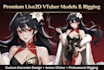 design live2d vtuber model and rigging 2d vtuber commissions streaming avatar