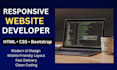 design responsive website using HTML CSS bootstrap