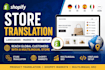 translate shopify store and set up multilingual markets seo