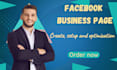 create, setup and optimize your facebook business page