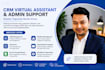 do hubspot CRM management and data entry