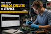 design analog circuits in ltspice, amlifiers, filters, pcb fabrication design