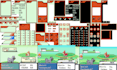 create custom pokémon game UI design, hud, battle screen and background scene