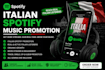 do italian spotify music promotion