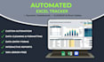 create a professional automated excel tracker and dashboard