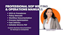 write professional sops and operations manuals for your business