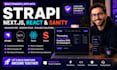 develop strapi cms nextjs headless cms reactjs build website development sanity