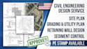 site plan wall design grading and utility plan sediment control chicago illnois