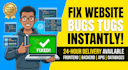 fix frontend and backend bugs in your web application