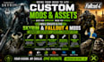 fix skyrim mods, create custom skyrim, fallout 4 mods, armor, weapons, and vtt