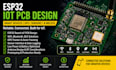 design esp32 iot pcb for smart devices, gps tracker, sensors and wireless system