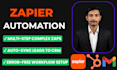 set up zapier automation to connect apps and automate workflows