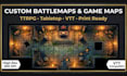 create custom game map battlemap ttrpg and tabletop maps for dnd rpg campaign