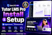 install tutor lms pro plugin with original license