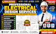 design electrical plan, autocad drawings, wiring diagram, sld, and panel layout