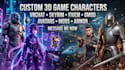 create custom vrchat avatars, skyrim mods, gmod playermodels, fivem maps 3d game