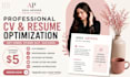 create ats friendly CV and resume optimization