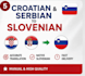 translate croatian and serbian to slovenian