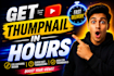 design professional youtube thumbnail in hours