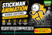 create best 2d 3d stickman youtube explainer animation video