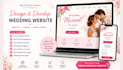 create a professional wedding website with rsvp form