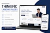 design a modern thinkific landing page