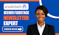 do beehiiv substack newsletter design substack setup beehive post