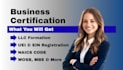 do llc formation, ein, and wosb or mbe business certification