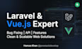develop laravel vue js web application