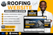 build a roofing website for your roofing company