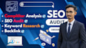 seo audit, keyword research, backlink,  competitor analysis