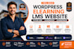 build wordpress elearning lms website with tutor lms learndash learnpress