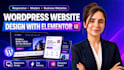 design a responsive wordpress website with elementor