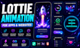 create lottie animation for website and mobile apps