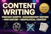 write engaging podcast and youtube, documentary scripts