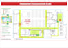 design fire emergency evacuation plan, exit plan , diagram
