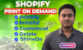 design redesign print on demand pod shopify store website