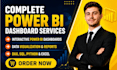 create power bi dashboard power bi report and data visualization expert solution