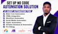 fix, setup make com automation, zapier automation, airtable database, make com