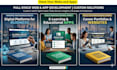 develop websites, enterprise mobile apps for businesses, education, and career