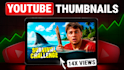 create high CTR youtube thumbnails