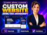 build a responsive HTML CSS javascript landing page