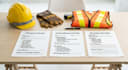 create editable construction safety templates